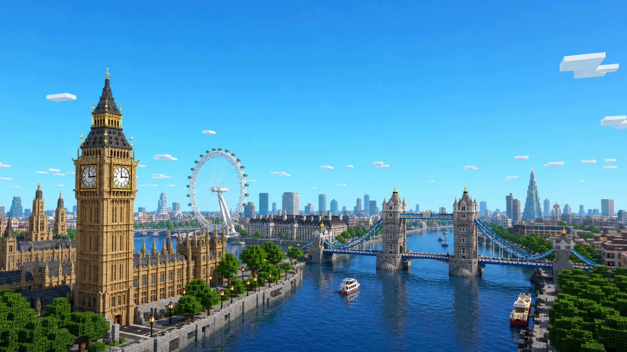 Londra ricostruita in Minecraft