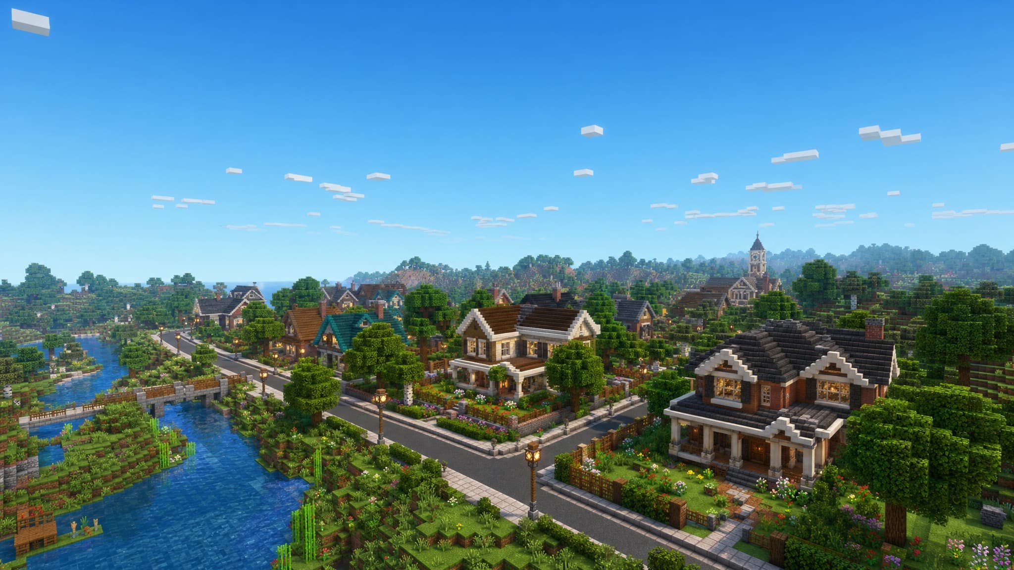 Il tuo quartiere ricostruita in Minecraft