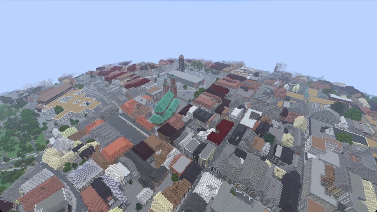 克拉科夫中央集市广场 Minecraft 地图下载 实机游戏截图 2