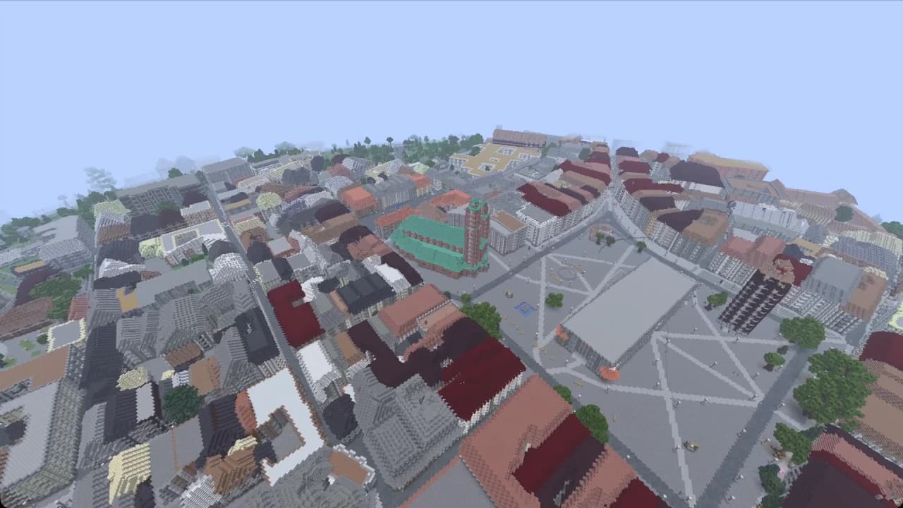 克拉科夫中央集市广场 Minecraft 地图下载 实机游戏截图 3