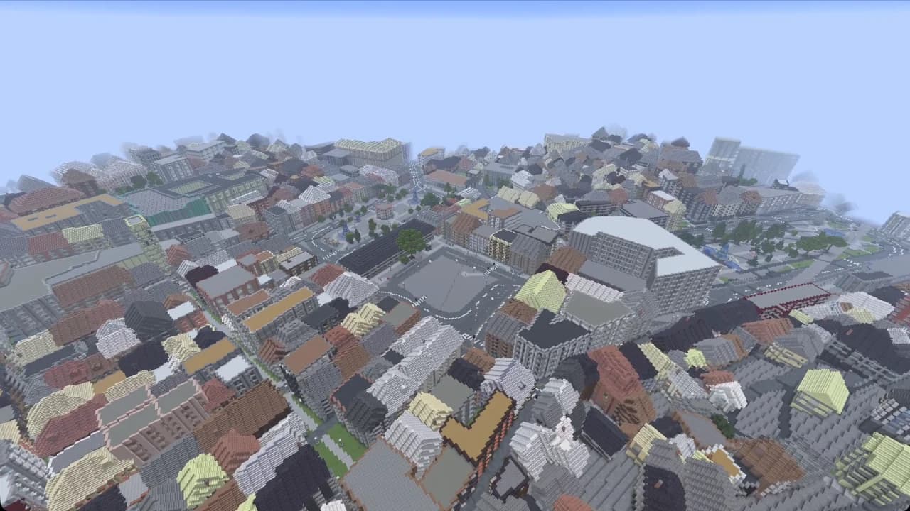里斯本罗西奥广场 Minecraft 地图下载 实机游戏截图 1