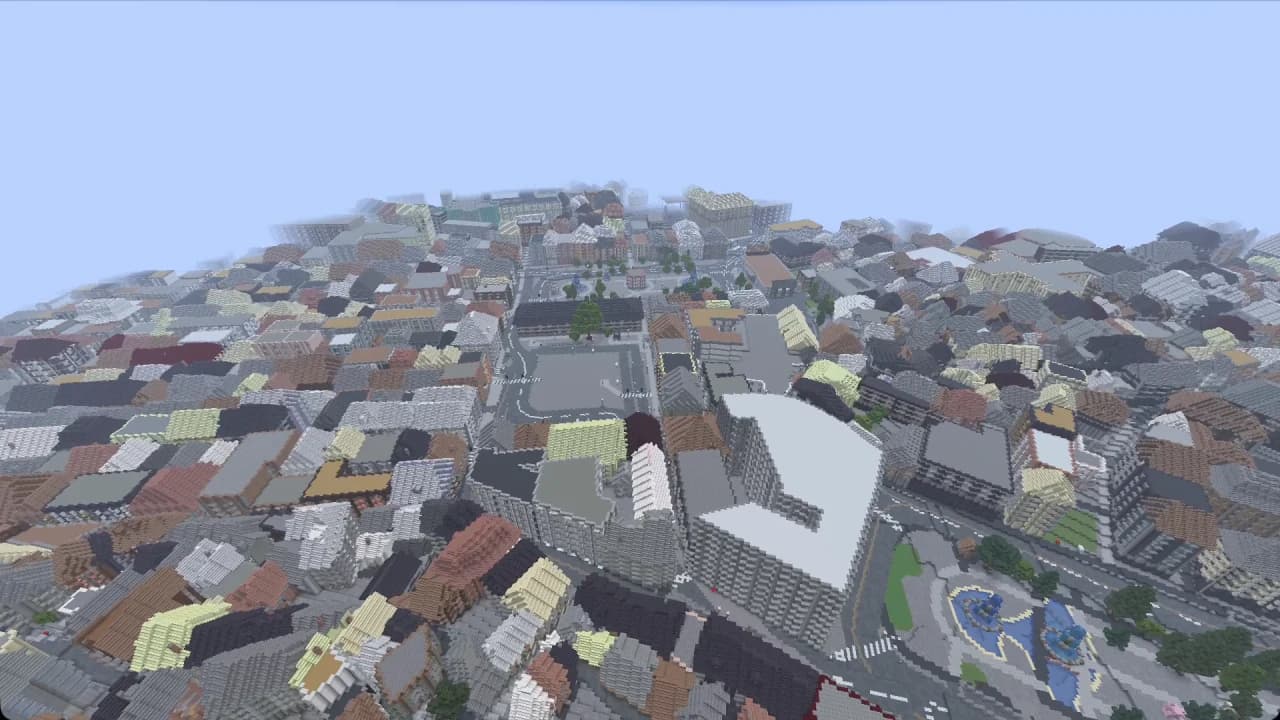 里斯本罗西奥广场 Minecraft 地图下载 实机游戏截图 2