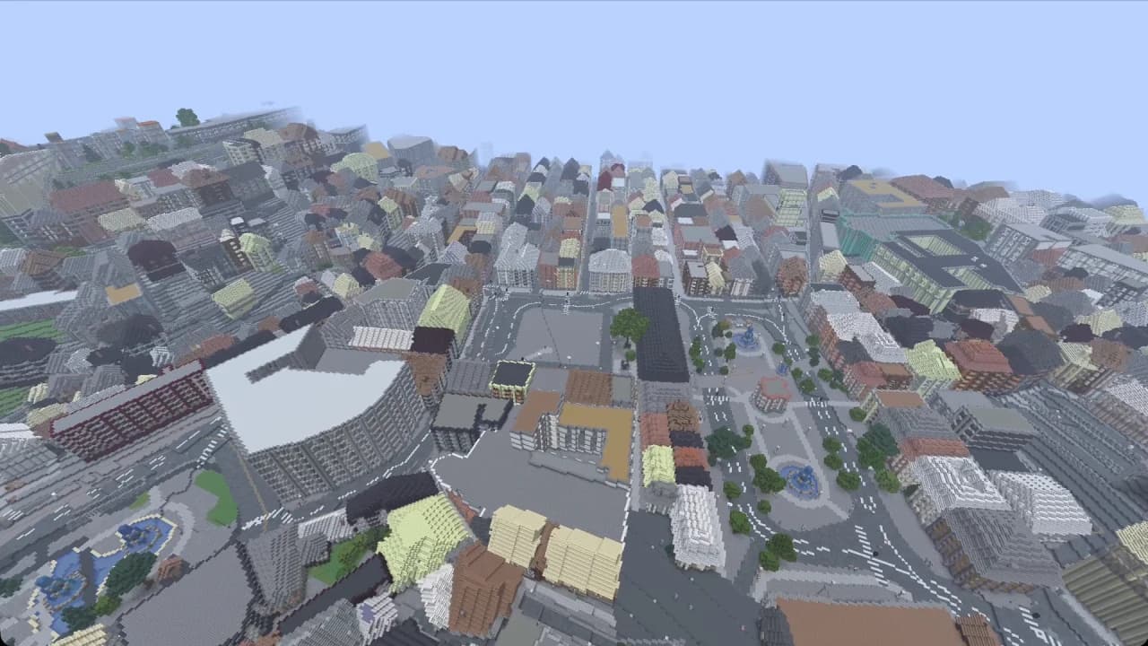 里斯本罗西奥广场 Minecraft 地图下载 实机游戏截图 3
