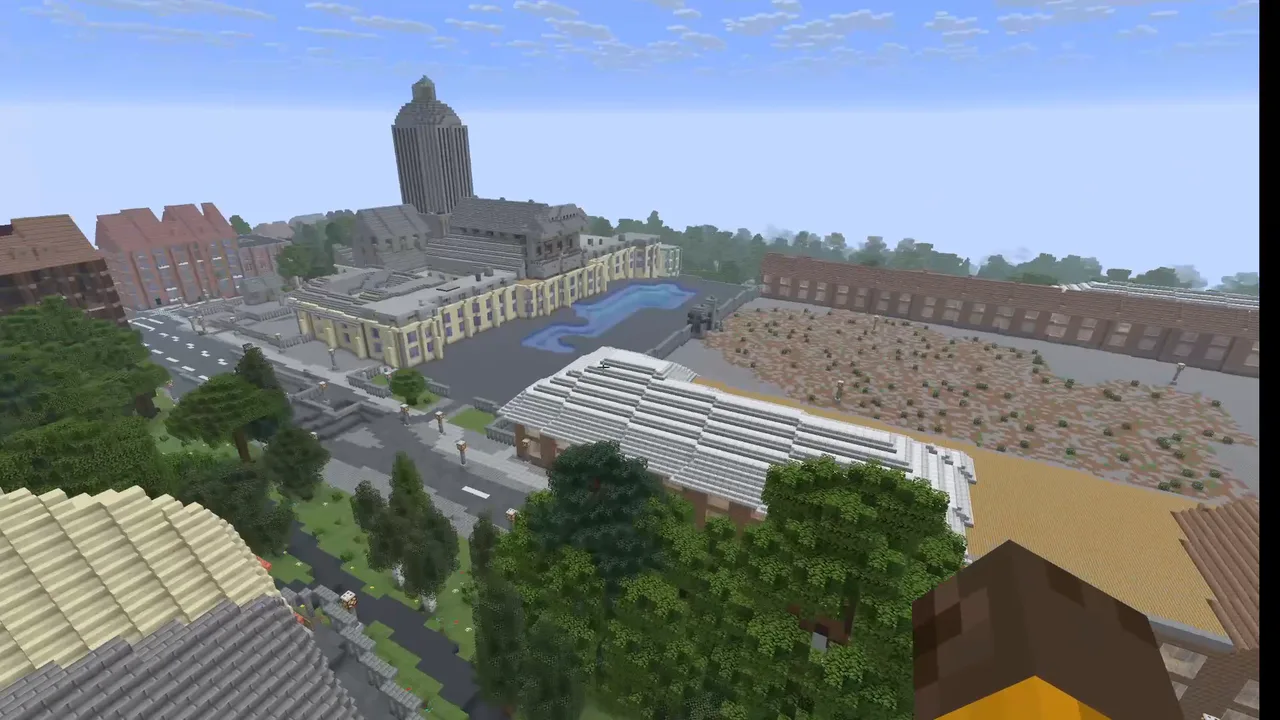 Madrid Kraliyet Sarayı ve Plaza de Oriente Minecraft Java Haritası Oyun ekran görüntüleri 3