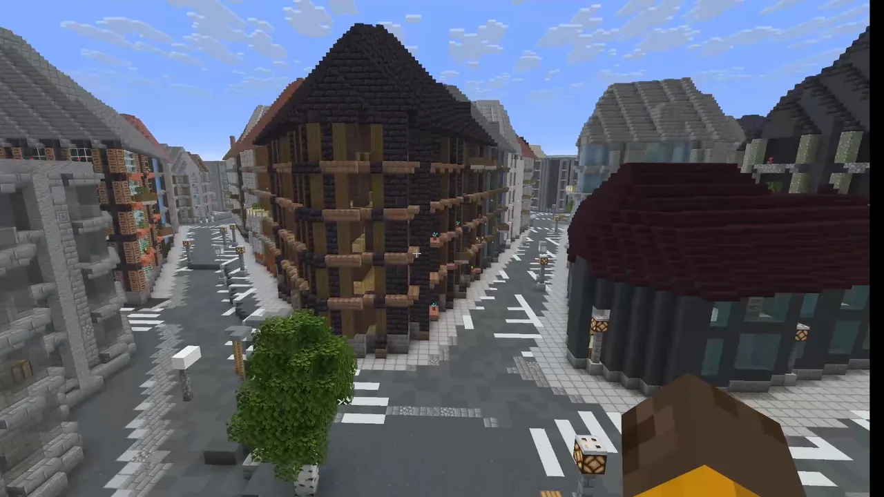 خريطة Minecraft Java: ساحة البلدة القديمة في براغ لقطات من اللعبة 2