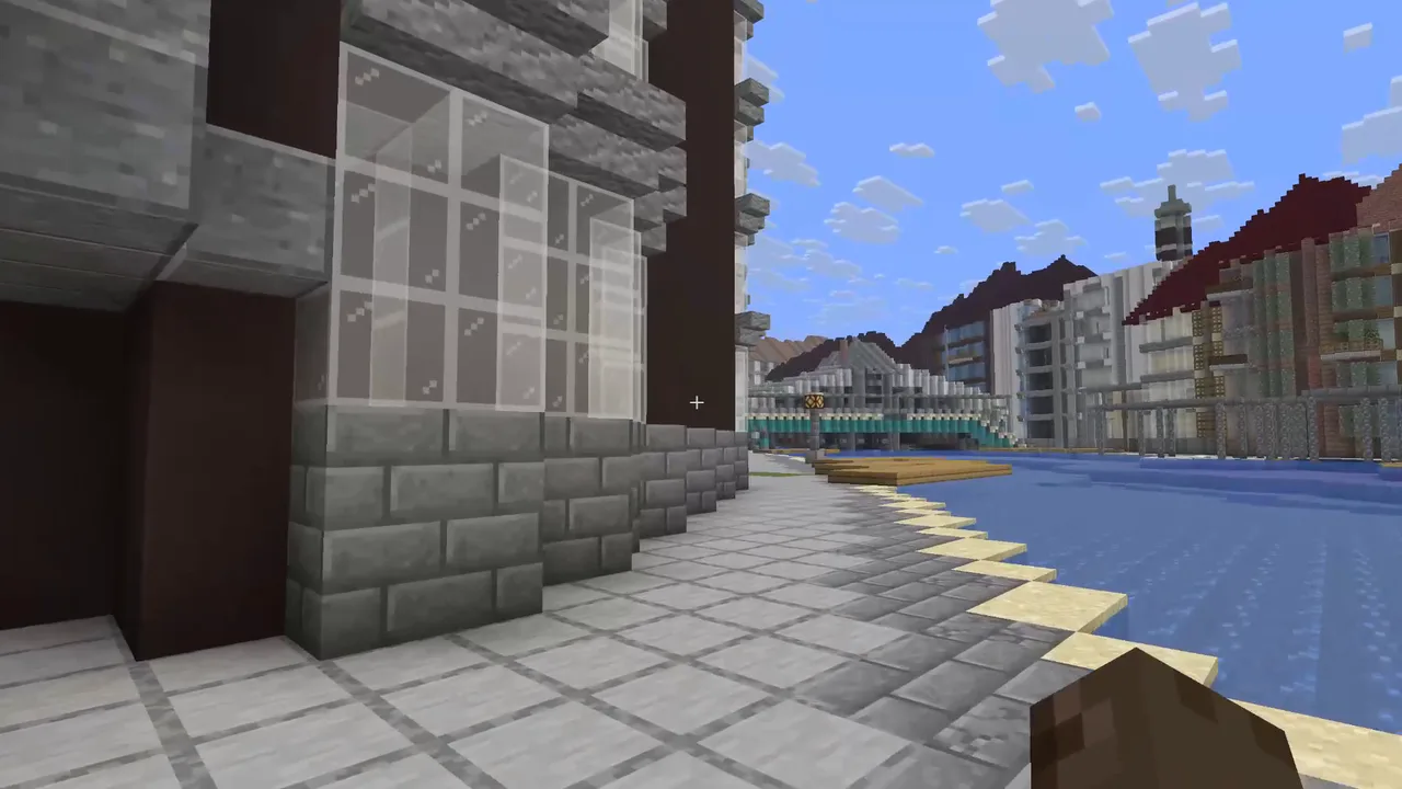 Peta Minecraft Java Grand Canal dan Jembatan Rialto di Venesia Tangkapan layar permainan 2
