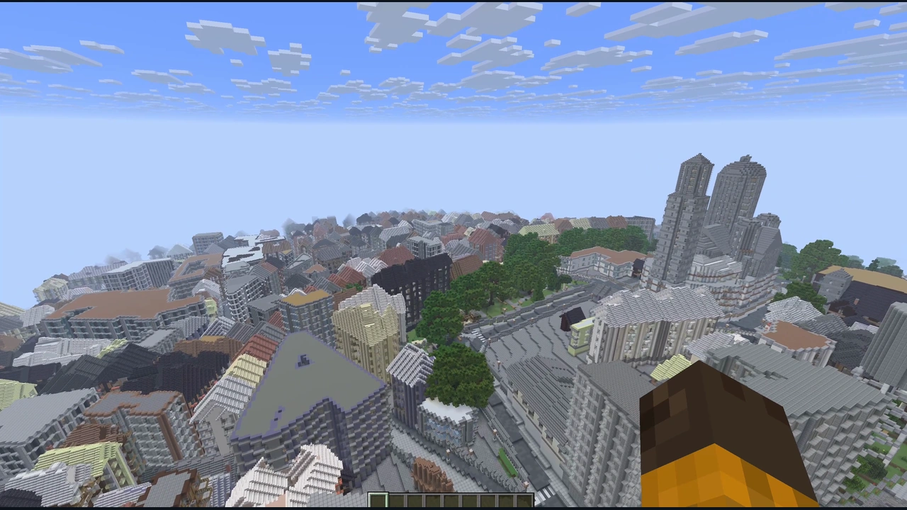 Montmartre & Sacré-Cœur Minecraft Java Map In-game screenshots 1