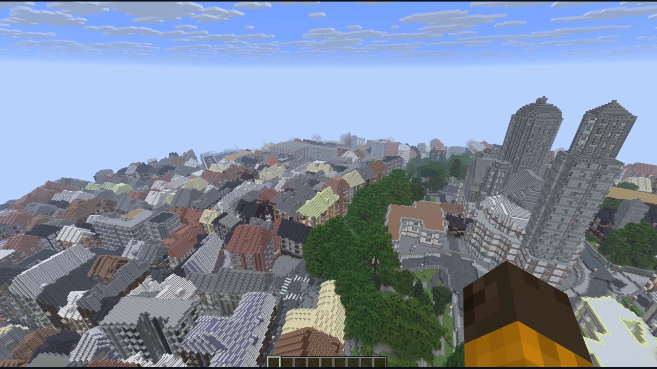 Montmartre & Sacré-Cœur Minecraft Java Map In-game screenshots 2