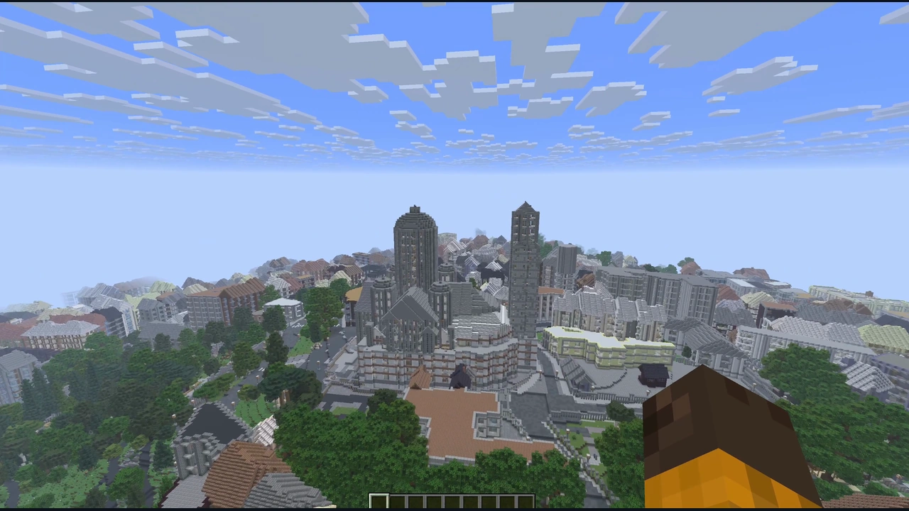 Montmartre & Sacré-Cœur Minecraft Java Map In-game screenshots 3