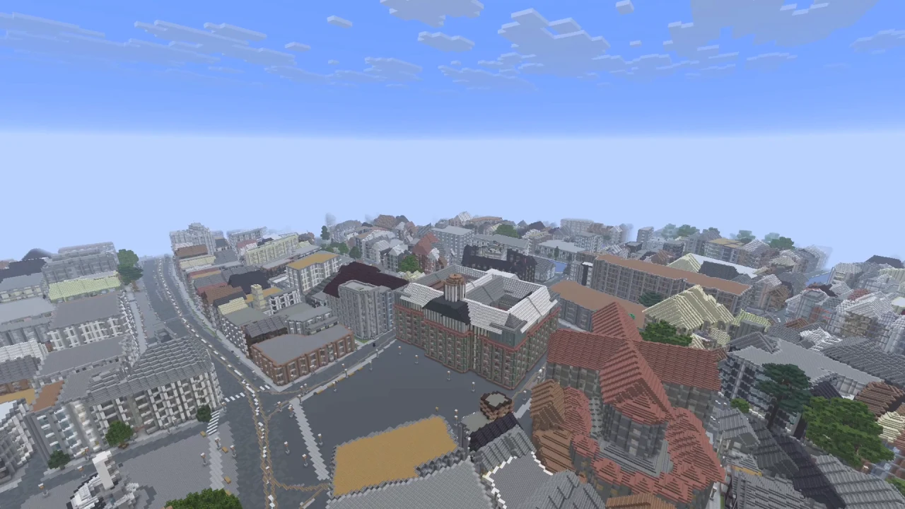 Dam Square Amsterdam — Map Minecraft Java Tangkapan layar permainan 2