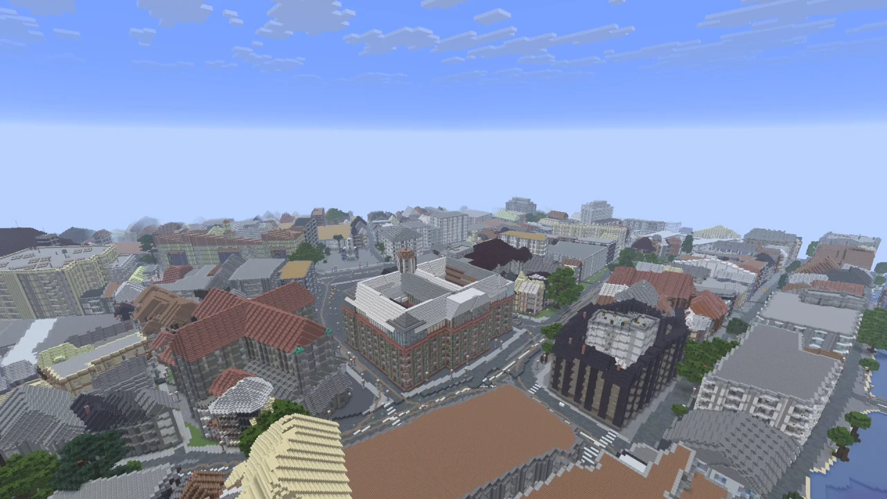Dam Square Amsterdam — Map Minecraft Java Tangkapan layar permainan 3