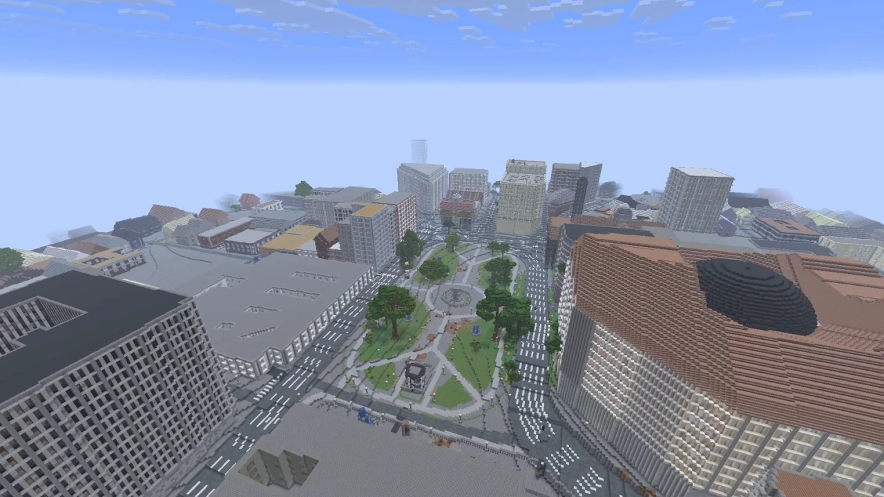 Plaza de Mayo Buenos Aires — Map Minecraft Java Tangkapan layar permainan 2