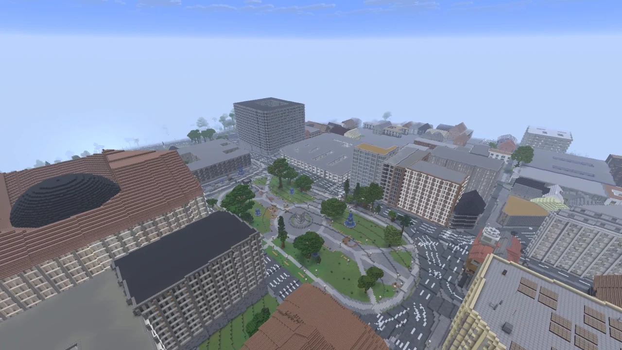 Plaza de Mayo Buenos Aires — Map Minecraft Java Tangkapan layar permainan 3