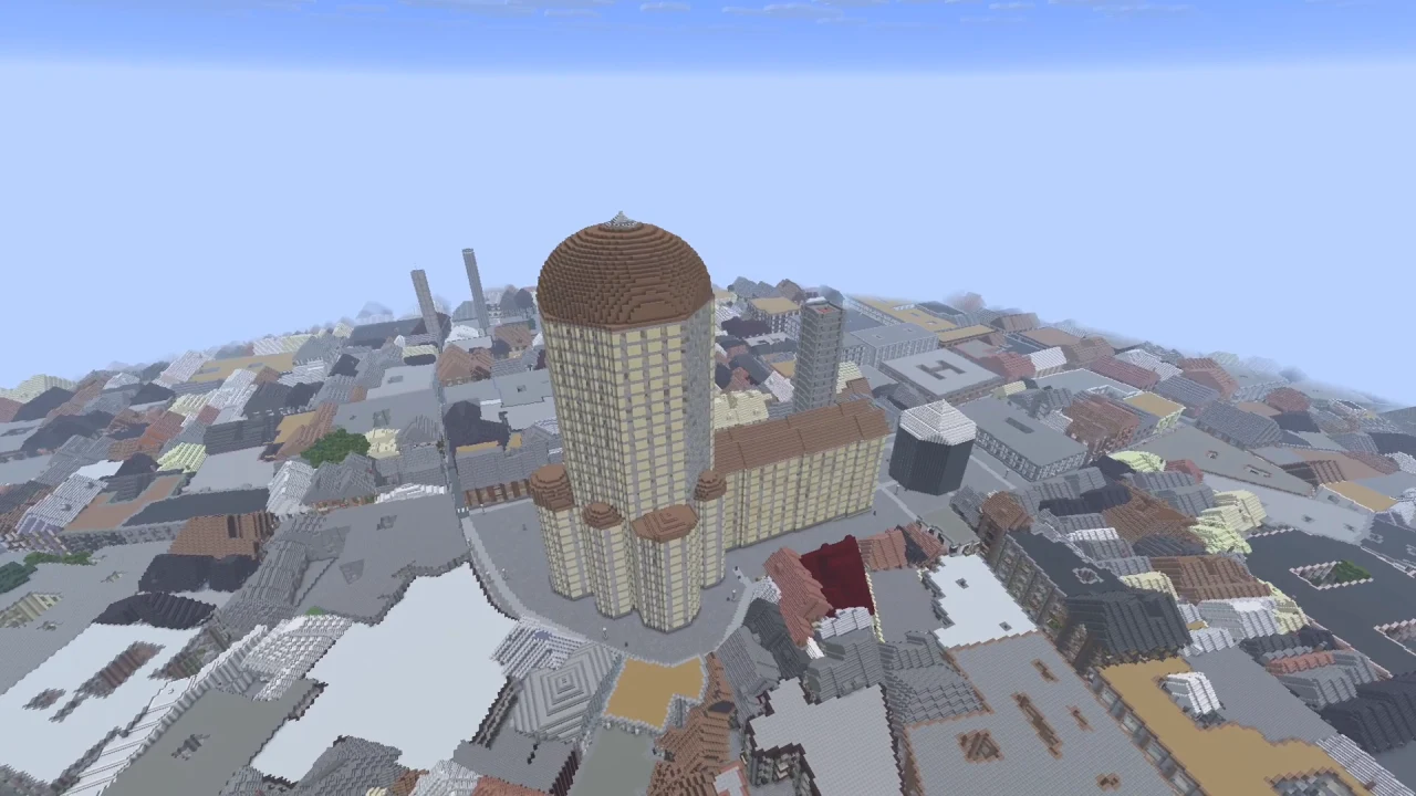 Katedral Firenze — Map Minecraft Java Tangkapan layar permainan 2