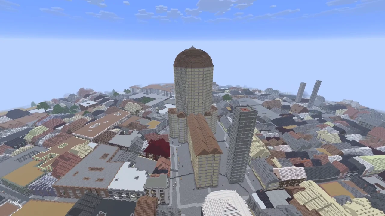Katedral Firenze — Map Minecraft Java Tangkapan layar permainan 3