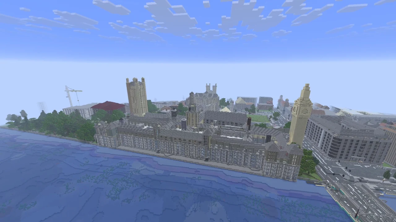 Westminster London — Map Minecraft Java Tangkapan layar permainan 2