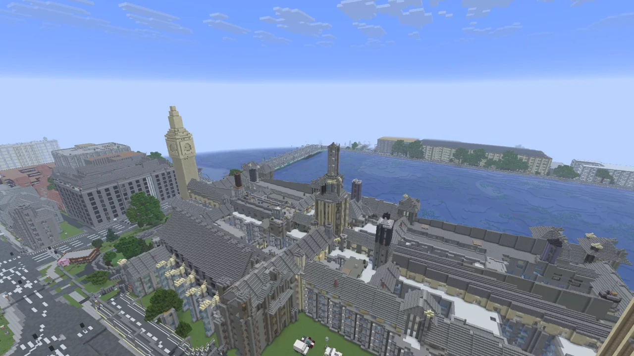 Westminster London — Map Minecraft Java Tangkapan layar permainan 3