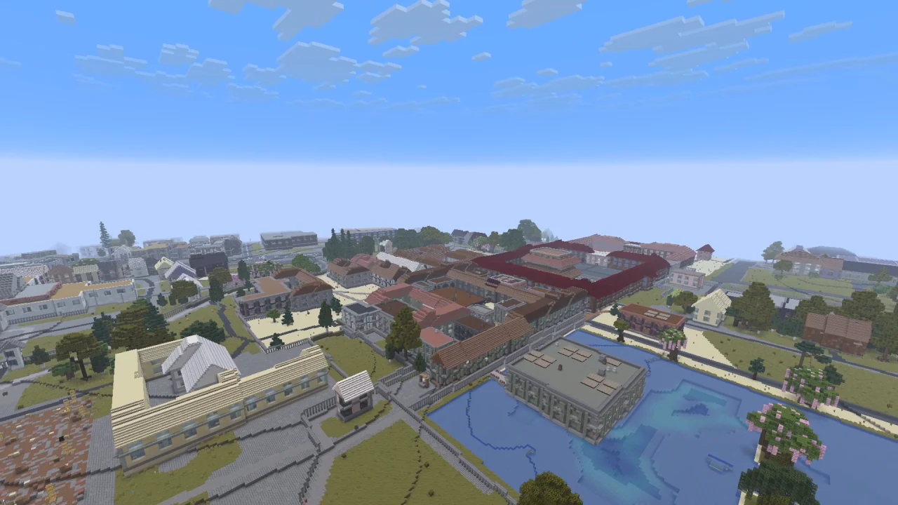 Gyeongbokgung Seoul — Map Minecraft Java Tangkapan layar permainan 3