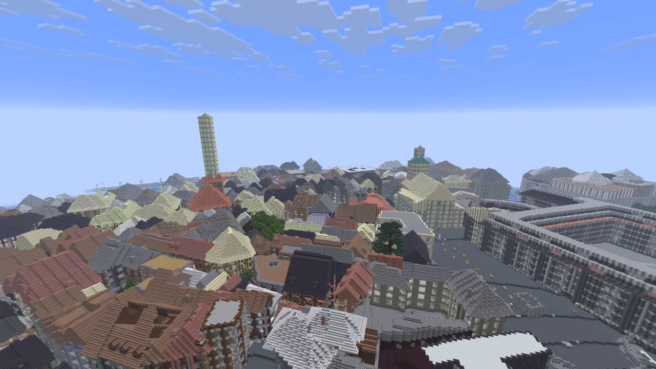 Gamla Stan Stockholm — Map Minecraft Java Tangkapan layar permainan 2