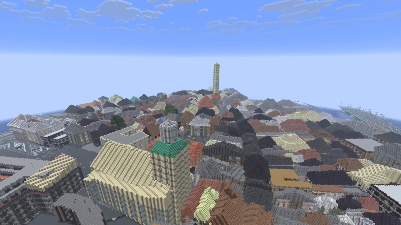 Gamla Stan Stockholm — Map Minecraft Java Tangkapan layar permainan 3