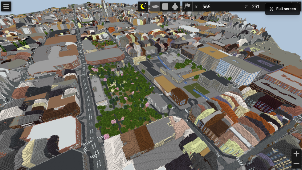 L'Eixample, Barcelona, Spain Minecraft screenshot 2