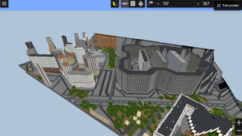 Kupchino, Saint Petersburg, Russia generated in Minecraft