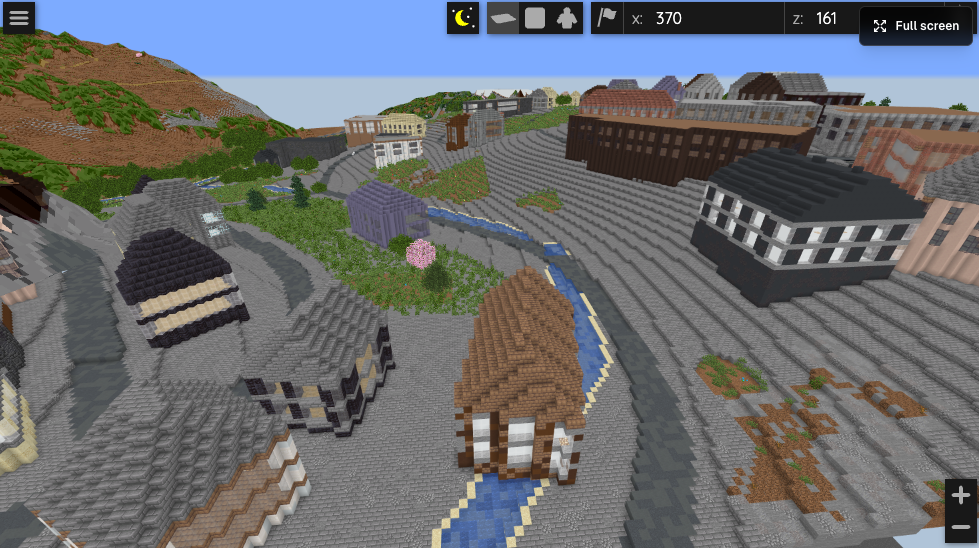 Nazareth generated in Minecraft