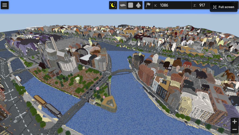Paris 4e Arrondissement, Paris, France generated in Minecraft